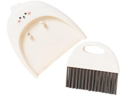 Conjunto De Mini Pá E Vassoura Plástico Branco