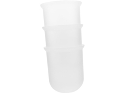 Para Escova De Vaso Sanitário Em Plástico Semitransparente, 3 Peças, Compacto, Resistente E À Prova De Choque, Gokoco