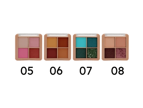 Paleta De 4 Sombras. Easy Paris Leticia Well
