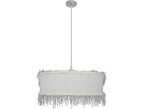 Candeeiro de Teto  Hilos (Branco - E27 - Máx. 60W - Metal - Tecido)