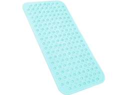Tapete De Banho 31x15,5 Polegadas Antiderrapante Sem Látex Com Ventosas Lavável À Máquina E Buracos De Drenagem (verde)
