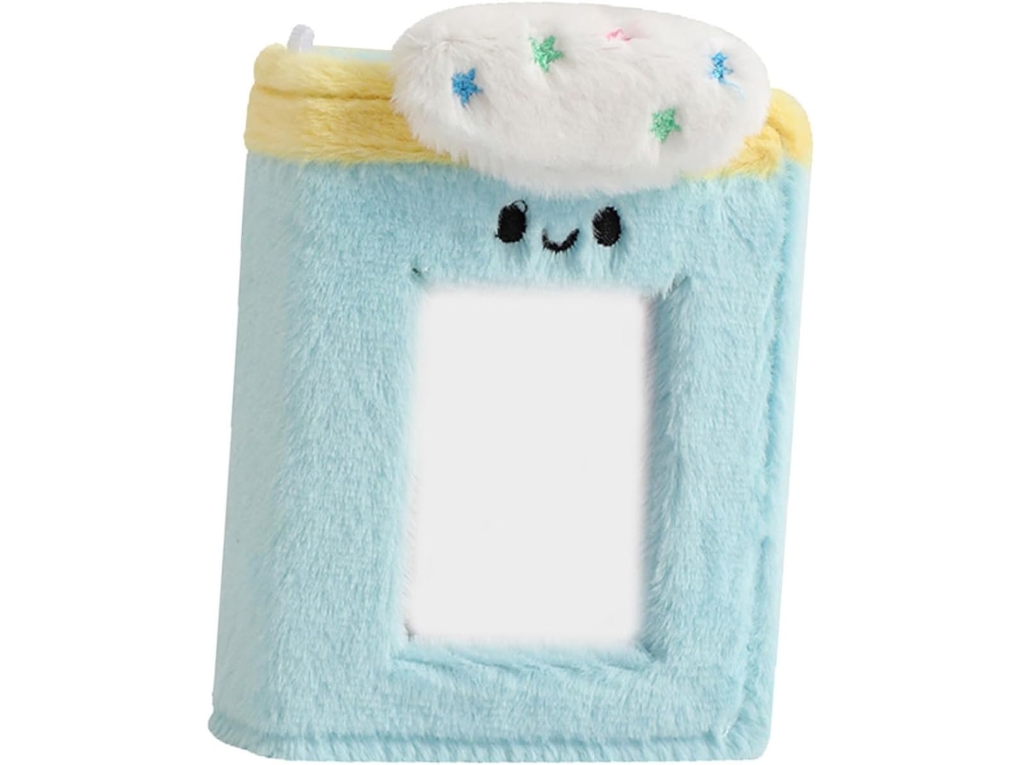 Álbum Photo En Peluche 3 Pouces Bleu Álbum Photo Créatif Pochettes Pvc Résistantes Porte - Photos Portáteis