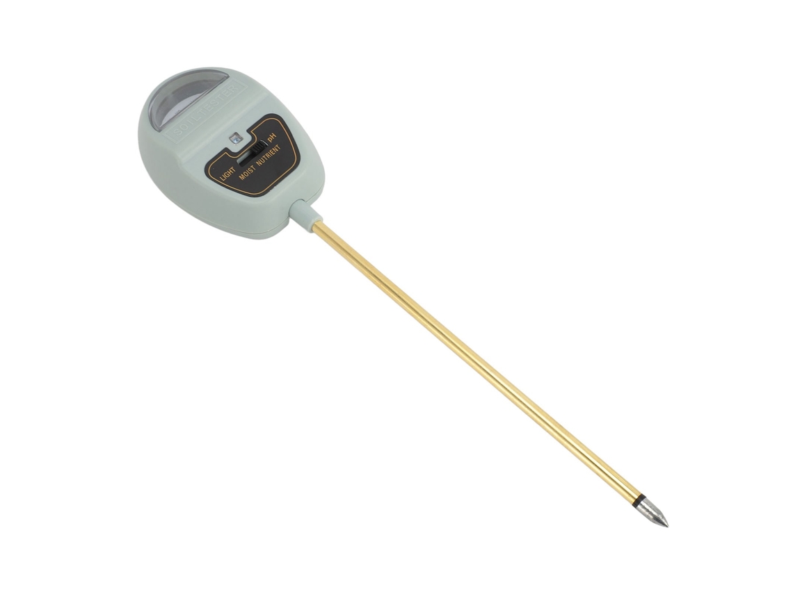 Medidor de solo 4 em 1 Primerox, profissional, umidade, pH, luz, fertilidade, teste preciso