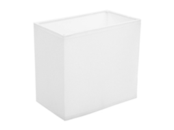Rebe toldo de Lámpara Rectangular de Tela para Lámpara de Mesa Y Colgante Accesorio E27 Material Metal Y Tela 18x16,5 Cm