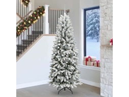 Vidaxl Árvore De Natal Artificial Com 300 Leds Branco 240 Cm