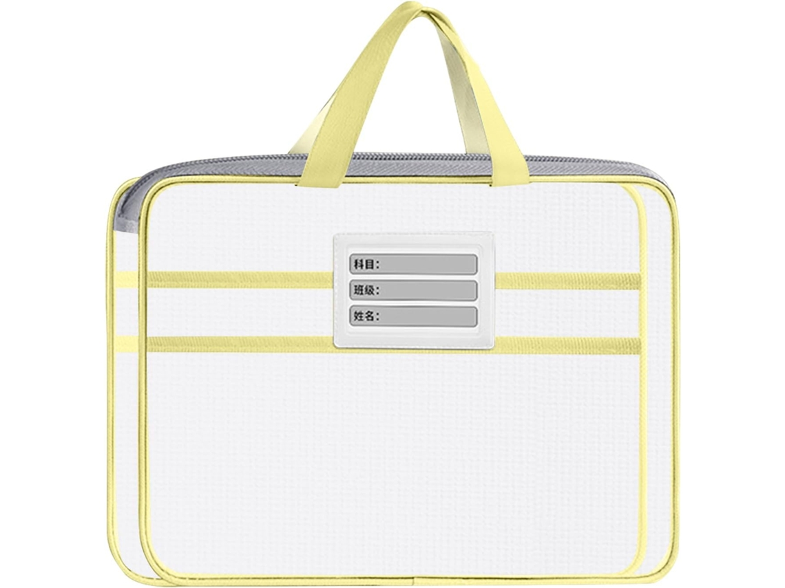 Bolsa Para Documentos, Estojo De Malha Com Fecho De Correr E Alça.