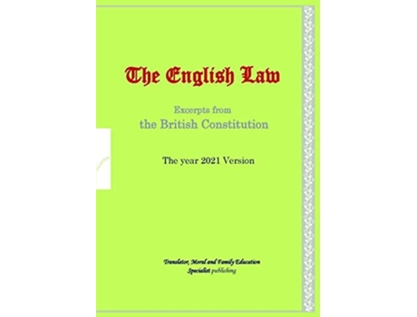 Livro The English Law De Erena A Svirska-huish (inglês)