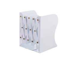 Sujetalibros Retráctiles Flexibles De Gran Tamaño Sin Adhesivo, De Metal, Para Escritorio, Color Blanco, Para Estantería, Para Oficina