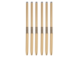 Conjunto De 6 Pinceis Para Unhas Ultra Finos Multifuncionais Para Design, Ponto E Pintura De Unhas Ouro Para Salão E Lar