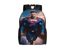 Mochila Superman I224 Para Estudantes, Durável E Leve, Alça De Ombro Impermeável E Respirável N224 Olysi Shop
