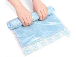 Conjunto De 10 Sacos Armazenamento Para Roupas - Viagem Sem Necessidade Vácuo Ou Bomba (40*50cm)