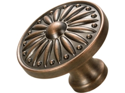 Conjunto De 2 Puxadores Gaveta Em Liga Zinco Para Armários Cozinha, Design Vintage Art Déco Com Efeito Raio De Sol Na