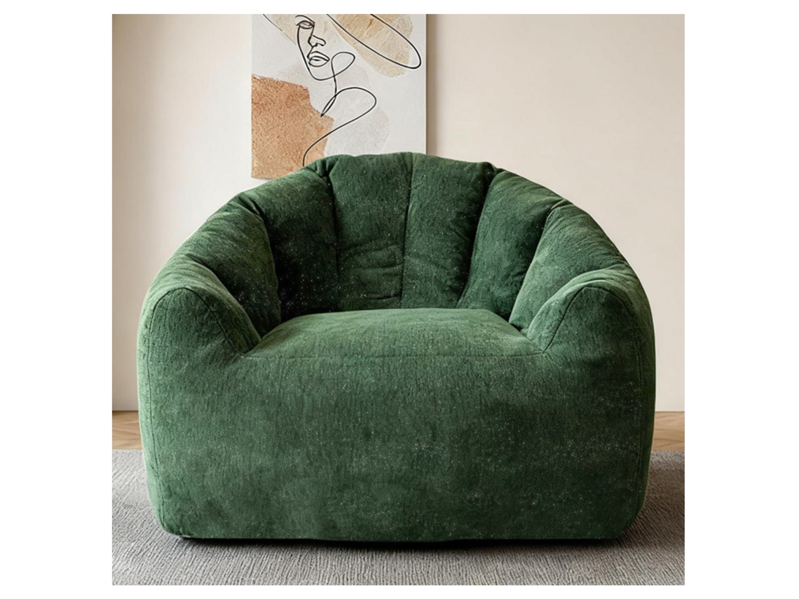 Espreguiçadeira Curva com Pufe Harmonização Decorativa Integrada