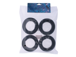 4pcs/set Pneu De Borracha Run-flat Para Carro Rc 1/10 Trx Hsp Tamiya Hpi Kyosho On-road