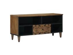 Vidaxl Gabinete Para Tv Castanho 100 X 33,5 X 46 Cm