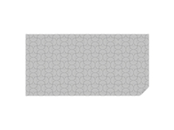 Película De Vidro Semicírculos Geométricos Para A Sala De Estar Espelharte (200x100 Cm)