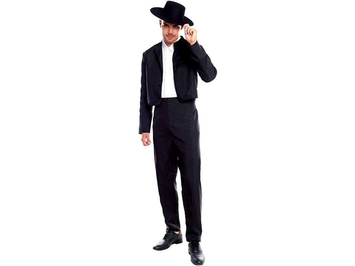 Fato de Homem PARTILANDIA Cordobés Preto Elegante (Tam.: S)