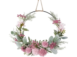 Guirlanda de Flores Artificiais, Arranjo Floral para Porta, Decoração de Parede AQUAFORGE