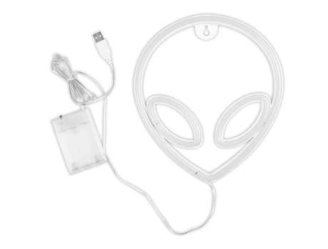Luz Neon Noturna Alien Et Lâmpada Led Que Brilha no Escuro Usb para Decoração de Parede de Quarto Arte Rosa Quente DIERCOSY