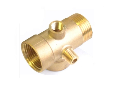 Conector de Latão de 5 Vias para Pressostatos e Manómetros, 1 x 1/4 BSP