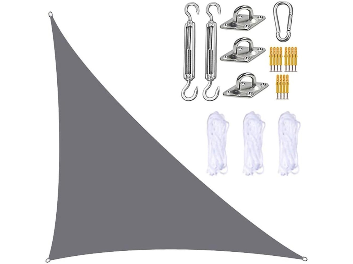 Toldo Jardim de Sombra Impermeável Uv Block Canopy com Cabos e Fermos D para Pátios Exteriores