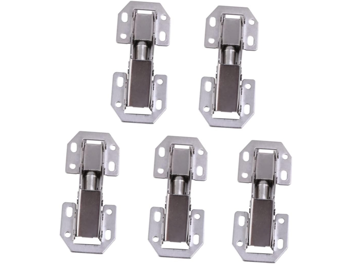 Conjunto De 5 Dobradiças Reforçadas Para Portas Armários, Em Aço