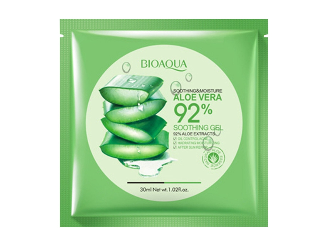 Máscara Facial Gel Aloe Vera Natural Hidratação Controle De Óleo