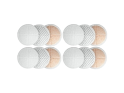 Kit Com 12 Almofadas De Substituição Para Limpeza De Esfregões Spinwave 2039a 2124