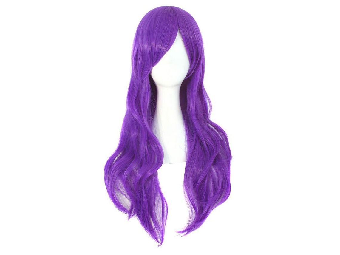 Peruca Anime Longa Cacheada 70cm Cuich (roxa)