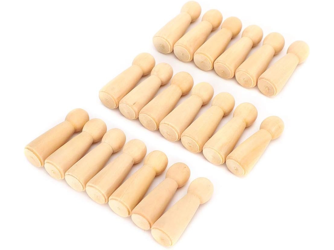 Bonecas de Tornozelo de Madeira Sahgsa, Conjunto de Pintura Criativa, Decoração para Casa, Faça Você Mesmo. SFUSHOS