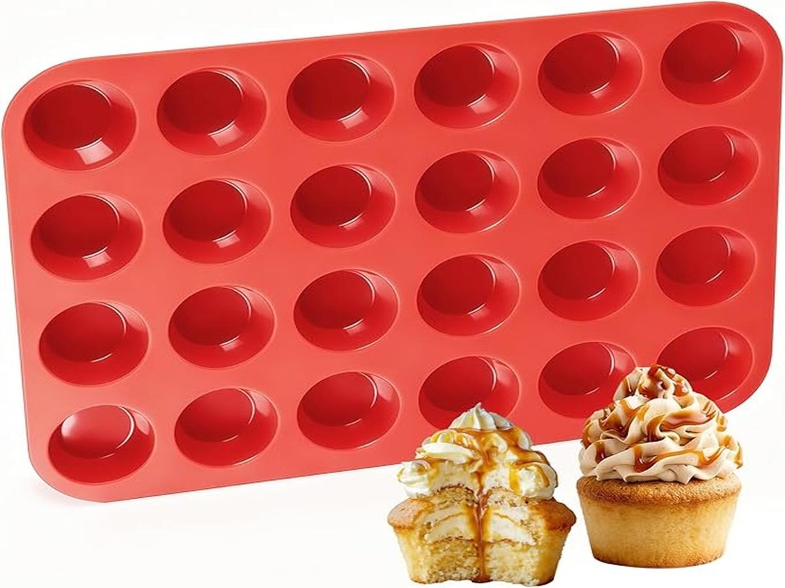 Lurelia Formas Para Muffins, 1 Unidades, Silicone, Antiaderente, Para Muffins E Cupcakes