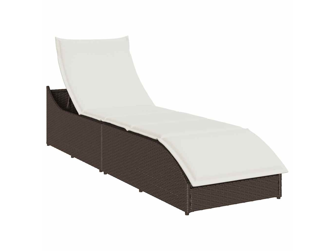 Folding Sun Lounger, Folding Sun Loungers Vidaxl Marrom Rattan / Vime (n/a)