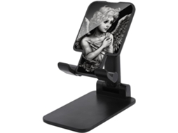 Suporte Dobrável Para Celular Estilo Retrato De Anjo Mesa Ajustável Com Base Antiderrapante Compatível