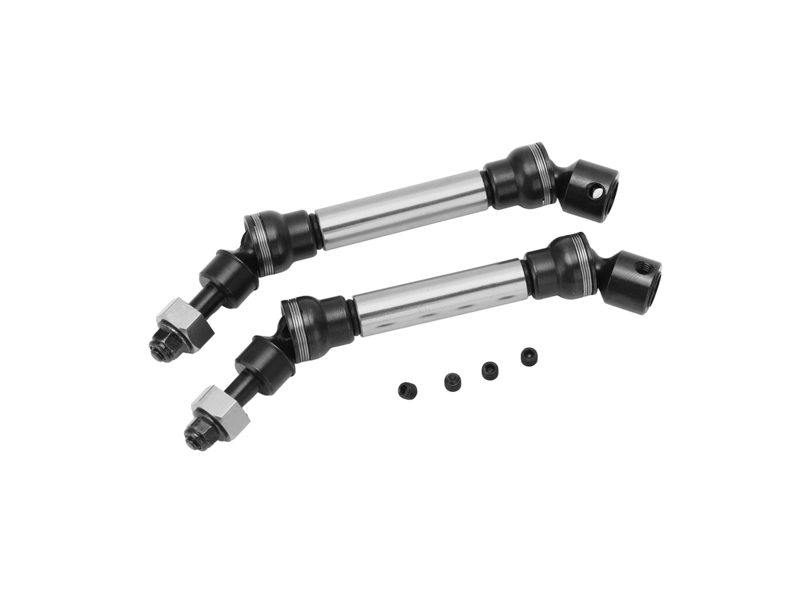 Kit De Eixo De Transmissão Rc Alumínio Aço Dianteiro Traseiro Para Arrma 1/10 3s Senton Prata