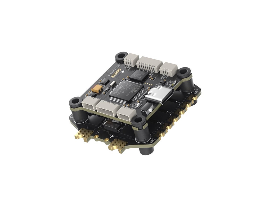 Controlador de Voo F405 Fc + Esc 60a 30,5x30,5mm Geprc Taker F405 F4 Osd com Bec 5v 12v e Bls 60a / 80a V2 4 em 1 para Drones Rc de Corrida Fpv MDUG