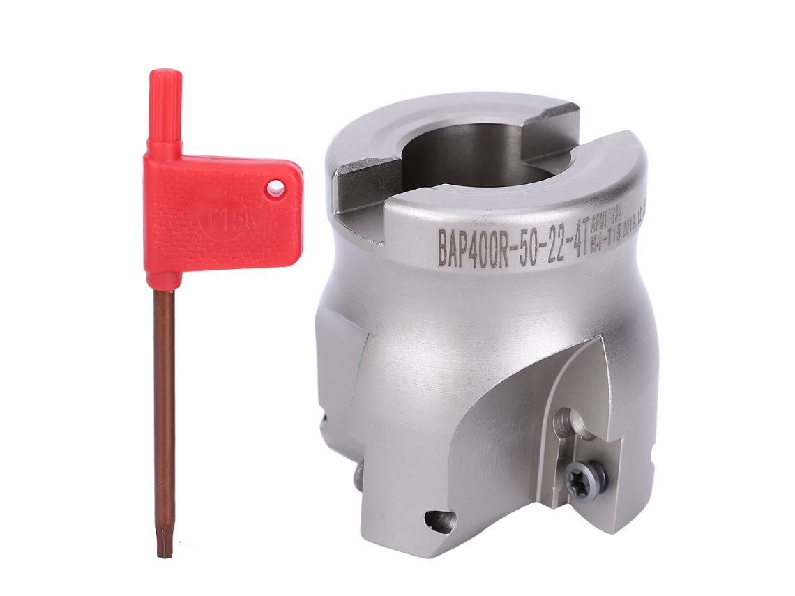 Cortador De Fresado De Acero Alto Carbono Tap400r-63-22-4t Ángulo Recto 90 Grados Hacha De Fresado