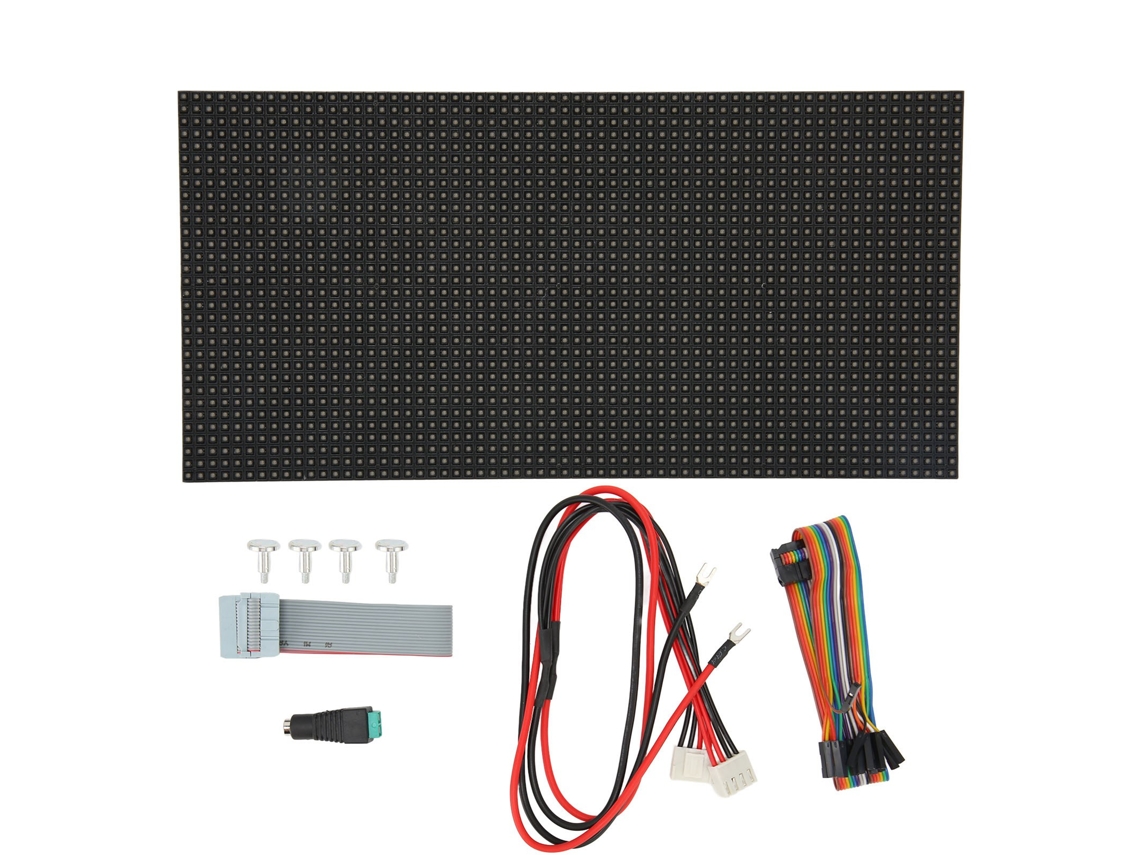 Aetheria painel de Matriz Led Rgb 64x32 4mm Pitch Cor Completa Ajuste de Brilho para Anúncio de Loja Bar