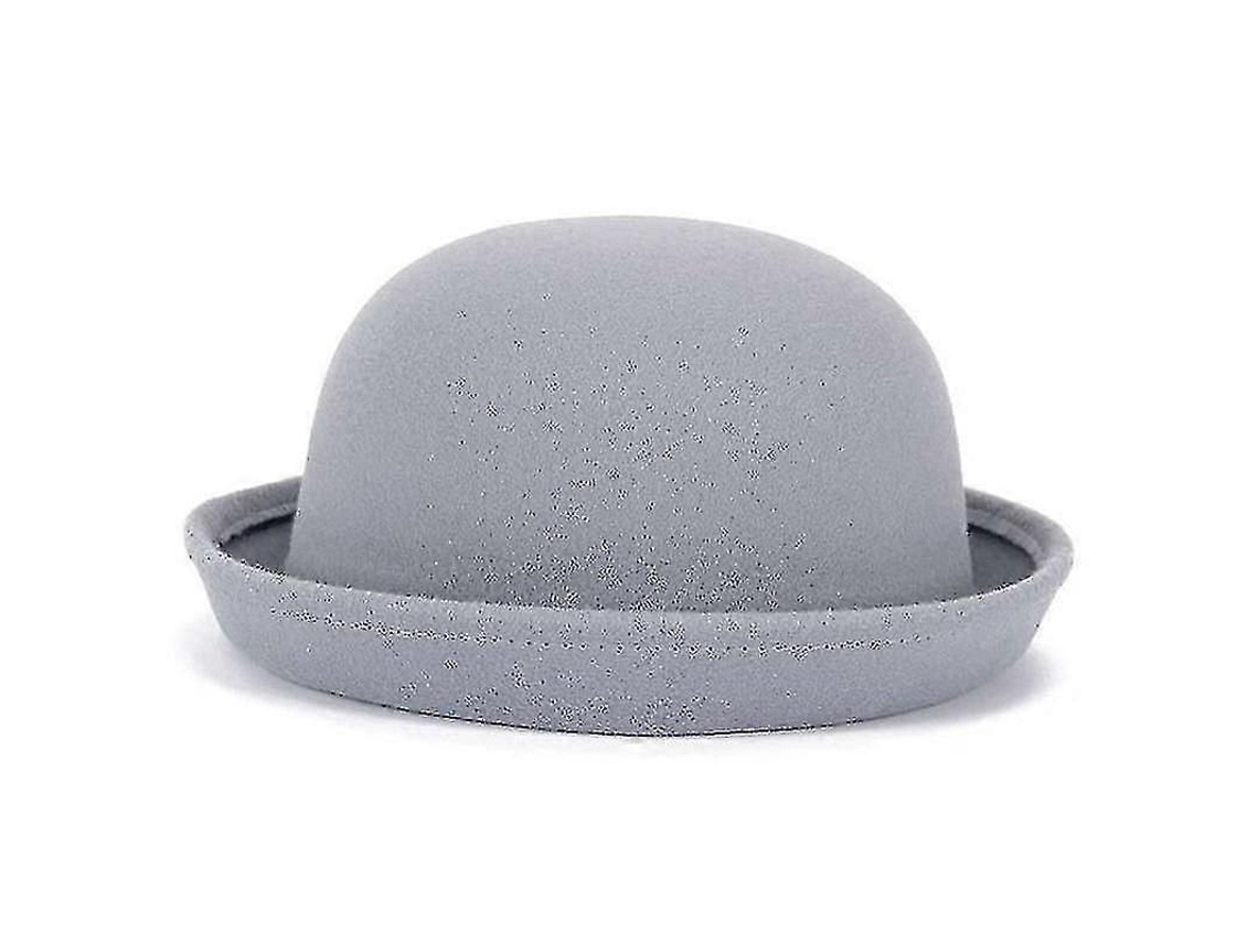 2026 chapéu de Lã Bowler Derby de Cor Solida para Mulheres com Estilo Tendência