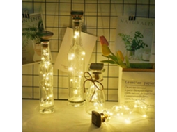 Kit com 6 Lanternas AQUAFORGE, garrafa, 20 Leds, jardim, pátio