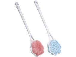Conjunto Gatuida Com 2 Escovas De Silicone Para As Costas, Com Cabo Longo, Cerdas Macias E Esferas De Massagem Escova