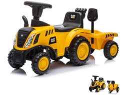 Carrito Montable Para Bebe Cat - 1 A 3 Anos - Com Reboque - Amarelo