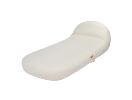 Colchão De Piscina Espreguiçadeira Insuflável Pvc Branco Flamingueo