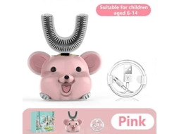 Escova De Dentes Elétrica Infantil Vip Smart 360 Graus Xaomi U, Automática, Ultrassônica, De Silicone, Com Estampa De Desenho Animado.