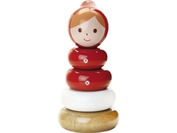 Jogo Didático VILAC Madeira - Vermelho - 7,5 x 16 x 7,5 cm)