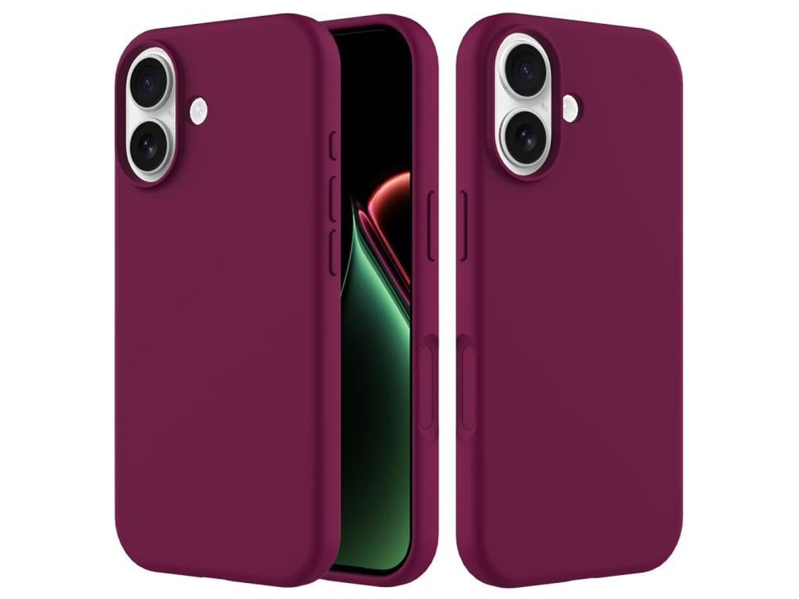 Capa De Silicone Para Iphone 17 - Cor Sólida - Violeta
