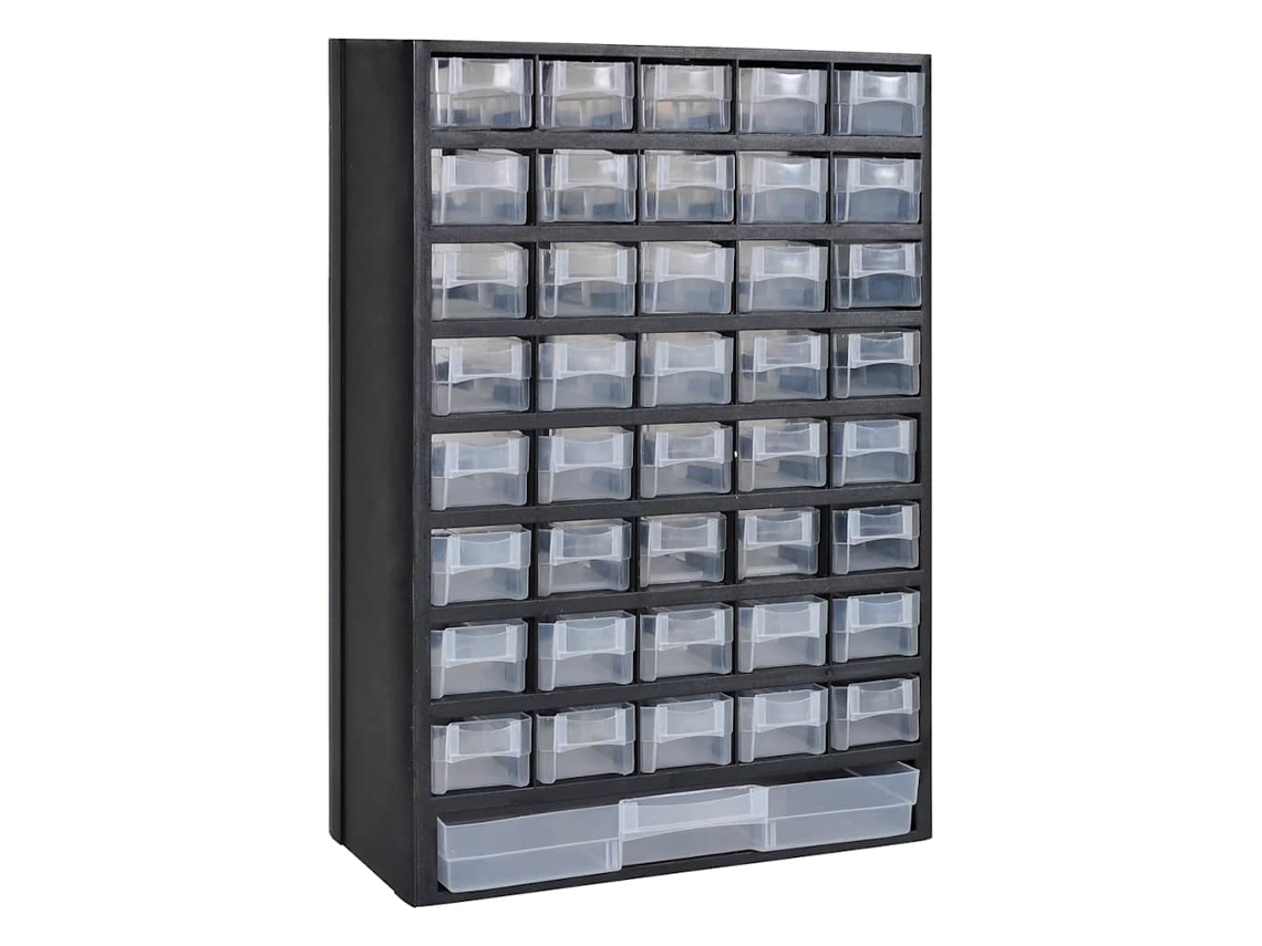Tool Box, Tool Boxes Vidaxl Preto Plástico