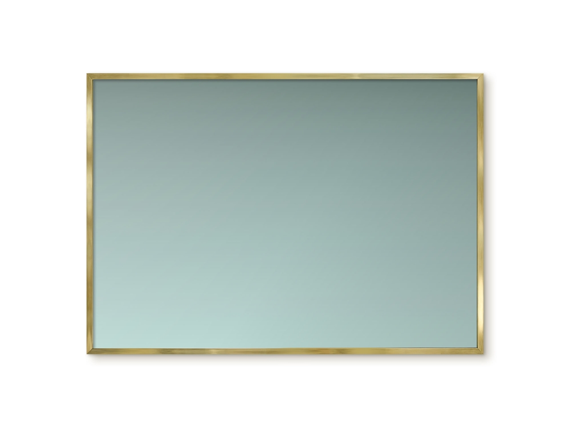 Quadro de vidro magnético creme degradê para hall de entrada Espelharte (100x70 cm)