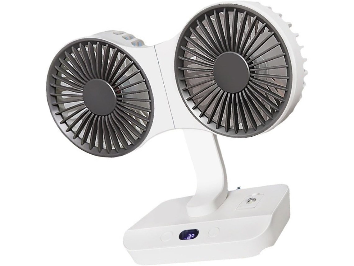 Mini Ventilador De Mesa, Oscilante Silencioso, Quatro Velocidades