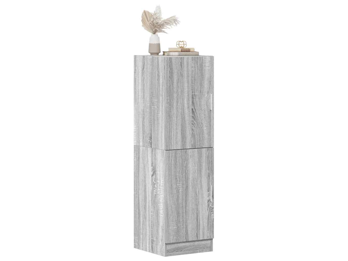 Vidaxl Armário Cozinha 38x41,5x131,5cm Derivados Madeira Sonoma Cinza