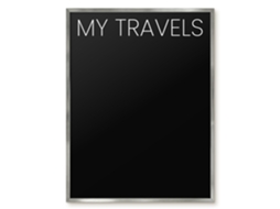 Magnetic Board My Travels For The Living Room Espelharte (60x80 Cm)